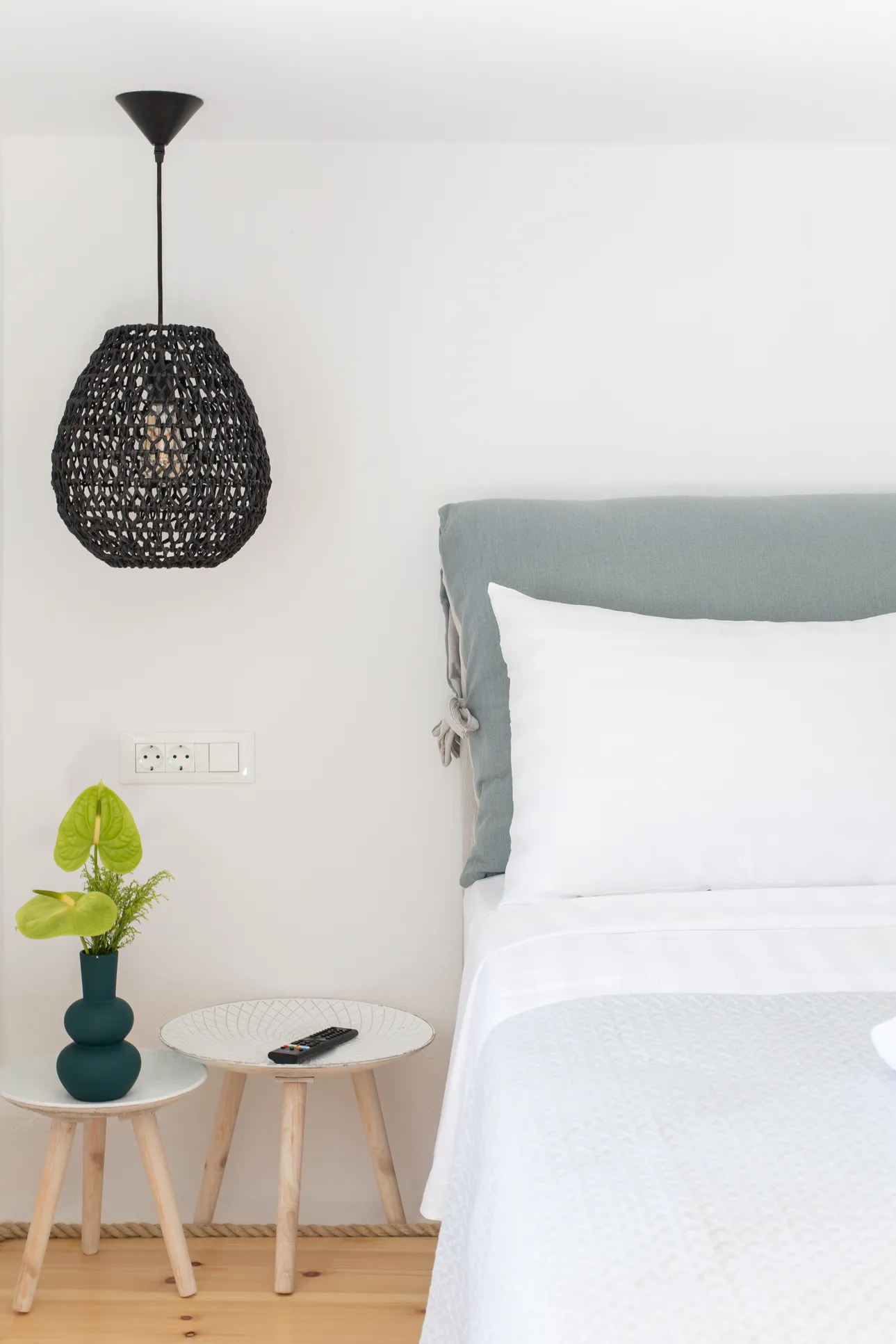 Loft bedside table detail
